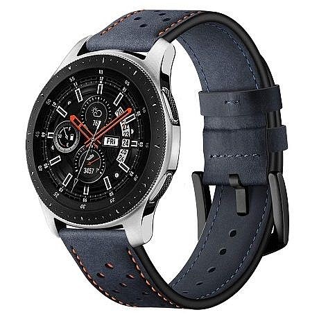 ����� ��� ����   Eyelet Sport Leather Band ���� LaTera ����� ��� ����: Samsung Galaxy Watch  42mm (��� Dark Blue)