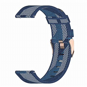 ����� �� / ������ ����  Stripe Weave Nylon Band ���� LaTera ����� ��� ����: Samsung Galaxy Watch  42mm (��� Blue)