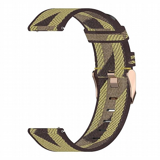 ����� �� / ������ ����  Stripe Weave Nylon Band ���� LaTera ����� ��� ����: Samsung Galaxy Watch  42mm (��� Yellow)