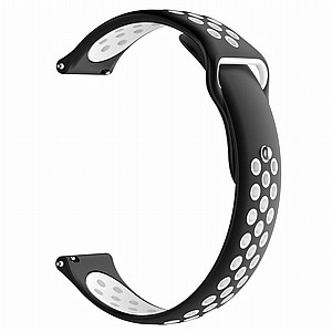 רצועת סיליקון מדגם Double Color Wrist Silicone Band מבית LaTera לשעון חכם מדגם: Samsung Galaxy Watch 42mm (צבע Black/White) רצועת סיליקון מדגם Double Color Wrist Silicone Band מבית LaTera לשעון חכם מדגם: Samsung Galaxy Watch 42mm (צבע Black/White)