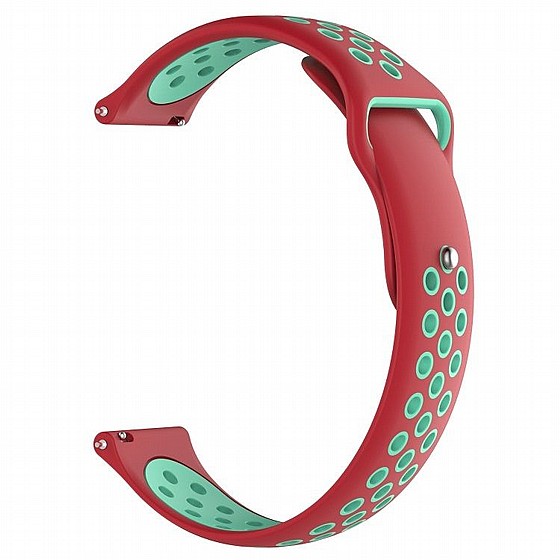 ����� ������� ����  Double Color Wrist Silicone Band ���� LaTera ����� ��� ����: Samsung Galaxy Watch  46mm (��� Green/Red)