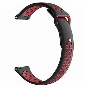 רצועת סיליקון מדגם Double Color Wrist Silicone Band מבית LaTera לשעון חכם מדגם: Samsung Galaxy Watch 46mm (צבע Black/Red) רצועת סיליקון מדגם Double Color Wrist Silicone Band מבית LaTera לשעון חכם מדגם: Samsung Galaxy Watch 46mm (צבע Black/Red)