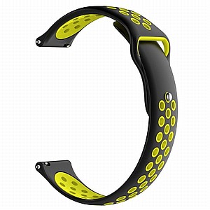 רצועת סיליקון מדגם Double Color Wrist Silicone Band מבית LaTera לשעון חכם מדגם: Samsung Galaxy Watch 46mm (צבע Black/Yellow) רצועת סיליקון מדגם Double Color Wrist Silicone Band מבית LaTera לשעון חכם מדגם: Samsung Galaxy Watch 46mm (צבע Black/Yellow)
