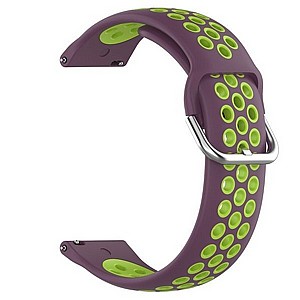 ����� ������� ���� Sports Solid Color Silicone Band ���� LaTera ����� ��� ����: Samsung Galaxy Watch  46mm (��� Purple/Lime)