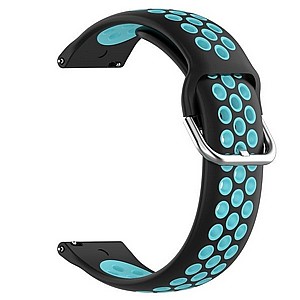 ����� ������� ���� Sports Solid Color Silicone Band ���� LaTera ����� ��� ����: Samsung Galaxy Watch  46mm (��� Black/Water Duck)