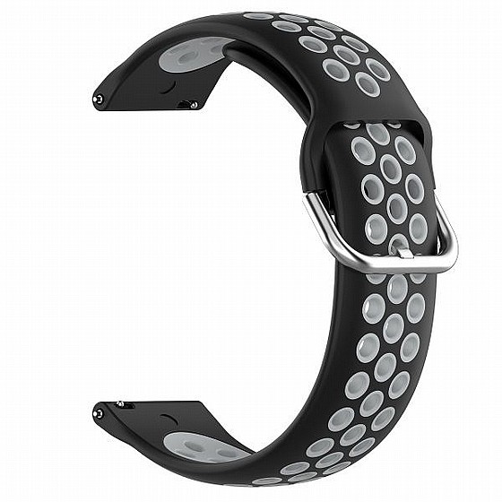 ����� ������� ���� Sports Solid Color Silicone Band ���� LaTera ����� ��� ����: Samsung Galaxy Watch  46mm (��� Black/Gray)