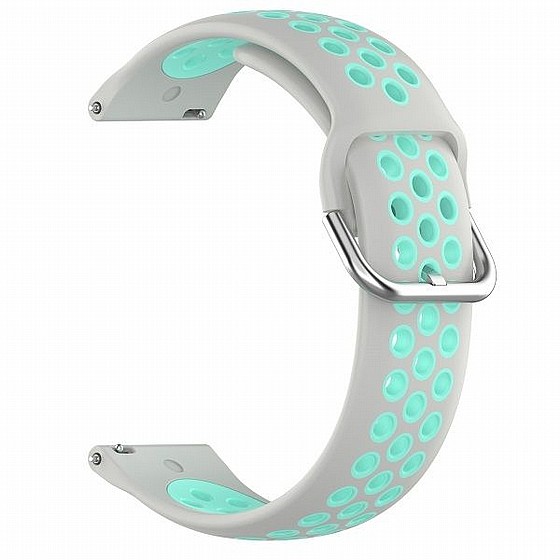 ����� ������� ���� Sports Solid Color Silicone Band ���� LaTera ����� ��� ����: Samsung Galaxy Watch  46mm (��� Grey/Teal)