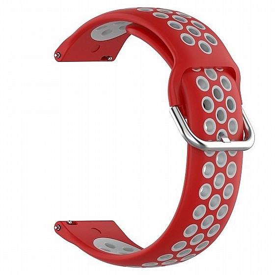 ����� ������� ���� Sports Solid Color Silicone Band ���� LaTera ����� ��� ����: Samsung Galaxy Watch  42mm (��� Red/Gray)
