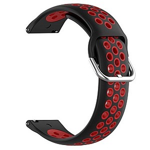 רצועת סיליקון מדגם Sports Solid Color Silicone Band מבית LaTera לשעון חכם מדגם: Samsung Galaxy Watch 42mm (צבע Black/Red) רצועת סיליקון מדגם Sports Solid Color Silicone Band מבית LaTera לשעון חכם מדגם: Samsung Galaxy Watch 42mm (צבע Black/Red)