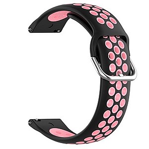 ����� ������� ���� Sports Solid Color Silicone Band ���� LaTera ����� ��� ����: Samsung Galaxy Watch  42mm (��� Black/Powder)