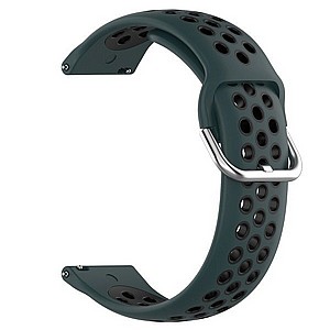 רצועת סיליקון מדגם Sports Solid Color Silicone Band מבית LaTera לשעון חכם מדגם: Samsung Galaxy Watch 42mm (צבע Olive Green/Black) רצועת סיליקון מדגם Sports Solid Color Silicone Band מבית LaTera לשעון חכם מדגם: Samsung Galaxy Watch 42mm (צבע Olive Green/Black)