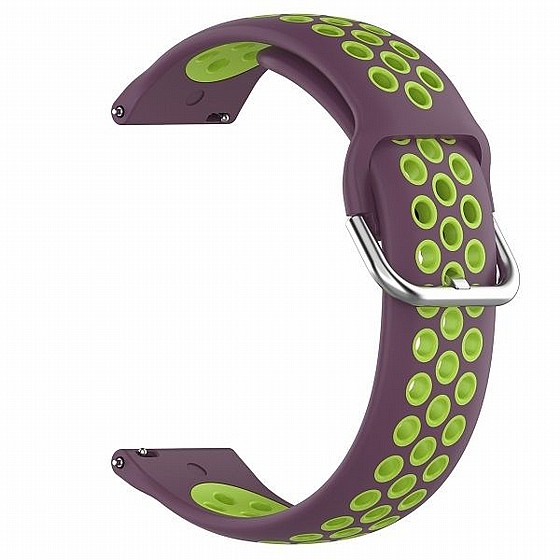 ����� ������� ���� Sports Solid Color Silicone Band ���� LaTera ����� ��� ����: Samsung Galaxy Watch  42mm (��� Purple/Lime)