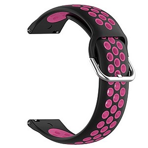 רצועת סיליקון מדגם Sports Solid Color Silicone Band מבית LaTera לשעון חכם מדגם: Samsung Galaxy Watch 42mm (צבע Black/Rose) רצועת סיליקון מדגם Sports Solid Color Silicone Band מבית LaTera לשעון חכם מדגם: Samsung Galaxy Watch 42mm (צבע Black/Rose)