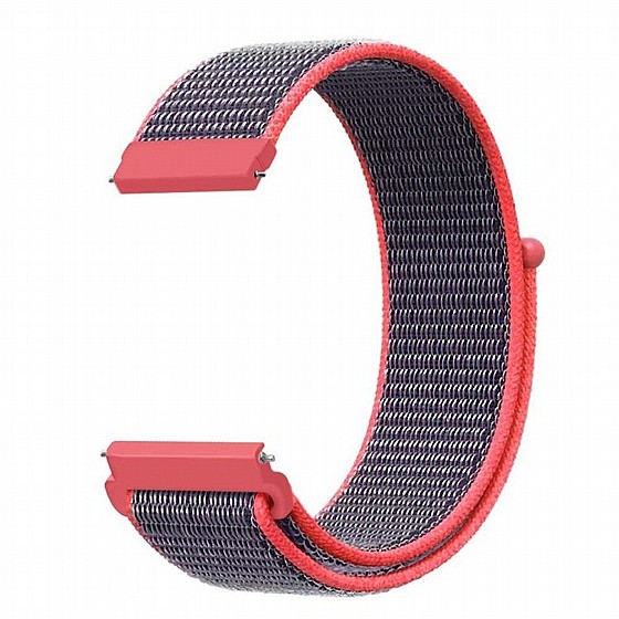 ����� �� / ������ ����  Simple Braided Nylon Band ���� LaTera ����� ��� ����: Samsung Galaxy Watch  46mm (��� Electric Pink)