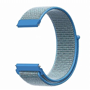 רצועת בד / ניילון מדגם Simple Braided Nylon Band מבית LaTera לשעון חכם מדגם: Samsung Galaxy Watch 46mm (צבע Tahoe Blue) רצועת בד / ניילון מדגם Simple Braided Nylon Band מבית LaTera לשעון חכם מדגם: Samsung Galaxy Watch 46mm (צבע Tahoe Blue)