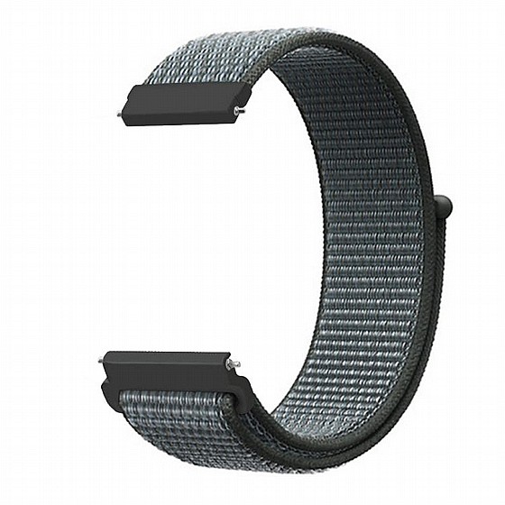 ����� �� / ������ ����  Simple Braided Nylon Band ���� LaTera ����� ��� ����: Samsung Galaxy Watch  42mm (��� Storm Gray)