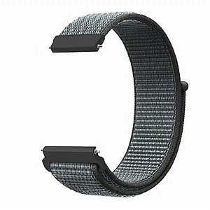 רצועת בד / ניילון מדגם Simple Braided Nylon Band מבית LaTera לשעון חכם מדגם: Samsung Galaxy Watch 42mm (צבע Storm Gray) רצועת בד / ניילון מדגם Simple Braided Nylon Band מבית LaTera לשעון חכם מדגם: Samsung Galaxy Watch 42mm (צבע Storm Gray)