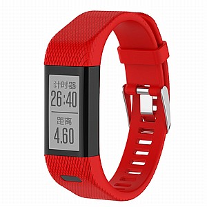 רצועת סיליקון מדגם Silicone Band מבית LaTera לשעון חכם מדגם: Garmin VivoSmart HR Plus (צבע Red) רצועת סיליקון מדגם Silicone Band מבית LaTera לשעון חכם מדגם: Garmin VivoSmart HR Plus (צבע Red)