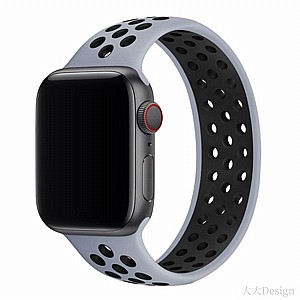����� ������� ����  Elastic Silicone Band ���� LaTera ����� ��� ����: Apple Watch 38mm/40mm/41mm (��� Grey/Black)