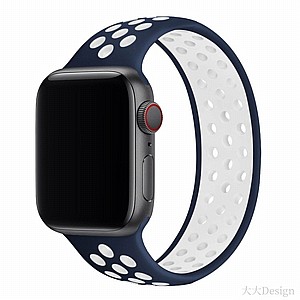 רצועת סיליקון מדגם Elastic Silicone Band מבית LaTera לשעון חכם מדגם: Apple Watch 38mm/40mm/41mm (צבע Blue/White) רצועת סיליקון מדגם Elastic Silicone Band מבית LaTera לשעון חכם מדגם: Apple Watch 38mm/40mm/41mm (צבע Blue/White)