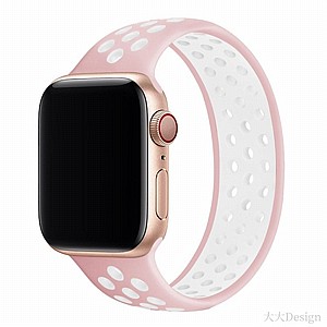 רצועת סיליקון מדגם Elastic Silicone Band מבית LaTera לשעון חכם מדגם: Apple Watch 38mm/40mm/41mm (צבע Light Pink/White) רצועת סיליקון מדגם Elastic Silicone Band מבית LaTera לשעון חכם מדגם: Apple Watch 38mm/40mm/41mm (צבע Light Pink/White)