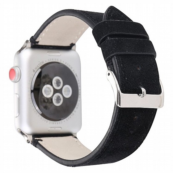 ����� ��� ���� Frosted Genuine Leather Band ���� LaTera ����� ��� ����: Apple Watch 42mm/44mm/45mm (��� Black)