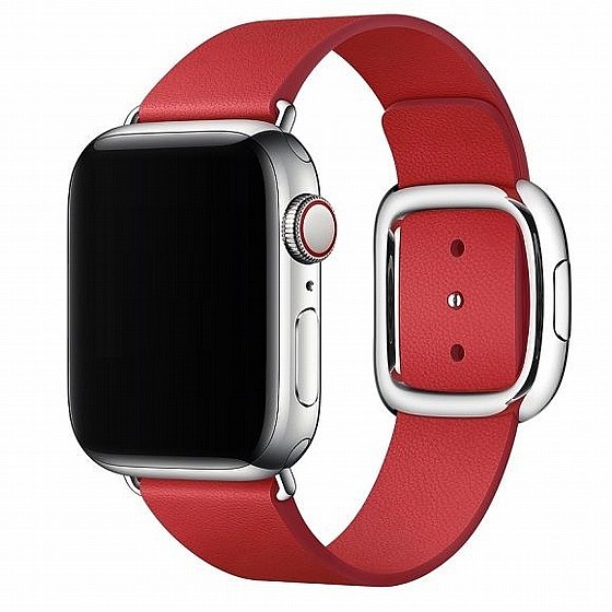 ����� ��� ���� Modern Style Leather Band ���� LaTera ����� ��� ����: Apple Watch 38mm/40mm/41mm (��� Red)