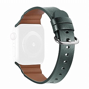 ����� ��� ���� Replacement Genuine Leather Band ���� LaTera ����� ��� ����: Apple Watch 38mm/40mm/41mm (��� Green)