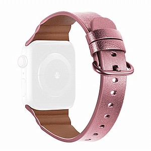 רצועת עור מדגם Replacement Genuine Leather Band מבית LaTera לשעון חכם מדגם: Apple Watch 38mm/40mm/41mm (צבע Pink) רצועת עור מדגם Replacement Genuine Leather Band מבית LaTera לשעון חכם מדגם: Apple Watch 38mm/40mm/41mm (צבע Pink)