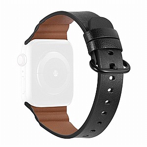 ����� ��� ���� Replacement Genuine Leather Band ���� LaTera ����� ��� ����: Apple Watch 38mm/40mm/41mm (��� Black)