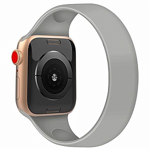 רצועת סיליקון מדגם Solid Color Elastic Silicone Band מבית LaTera לשעון חכם מדגם: Apple Watch 42mm/44mm/45mm (צבע Grey) רצועת סיליקון מדגם Solid Color Elastic Silicone Band מבית LaTera לשעון חכם מדגם: Apple Watch 42mm/44mm/45mm (צבע Grey)