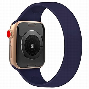 ����� ������� ����  Solid Color Elastic Silicone Band ���� LaTera ����� ��� ����: Apple Watch 42mm/44mm/45mm (��� Blue)