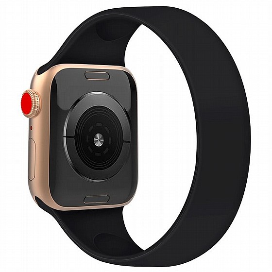 ����� ������� ����  Solid Color Elastic Silicone Band ���� LaTera ����� ��� ����: Apple Watch 38mm/40mm/41mm (��� Black)