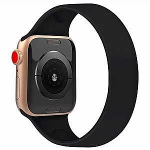 ����� ������� ����  Solid Color Elastic Silicone Band ���� LaTera ����� ��� ����: Apple Watch 38mm/40mm/41mm (��� Black)