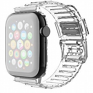 ����� ������� ���� TPU Claer Silicone Band ���� LaTera ����� ��� ����: Apple Watch 42mm/44mm/45mm (��� Transparent)