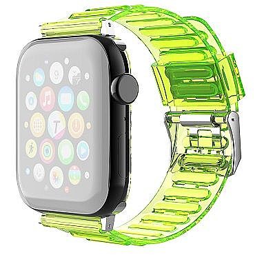 ����� ������� ����  TPU Claer Silicone Band ���� LaTera ����� ��� ����: Apple Watch 38mm/40mm/41mm (��� Yellow)