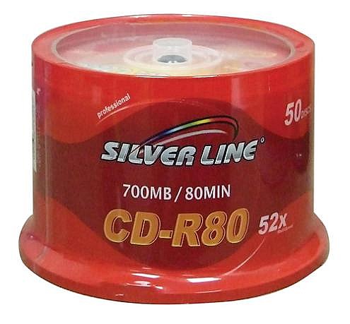 25 ������ ������ ���� DVD-R ���� 4.7GB ������ 16X ���� Silver Line