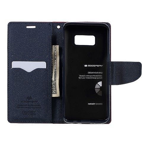 ����� ���� Fancy Diary ���� Mercury ������ ������� ����: Samsung Galaxy S8 (��� Dark Blue/Red)