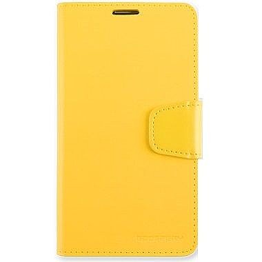 נרתיק עור מדגם Sonata Diary מבית Mercury לטלפון סלולארי מדגם: Samsung Galaxy S10e (צבע צהוב)