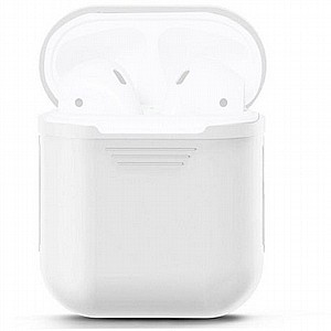 נרתיק סיליקון מדגם TPU Silicone Case מבית LaTera לאוזניות AirPods (צבע לבן) נרתיק סיליקון מדגם TPU Silicone Case מבית LaTera לאוזניות AirPods (צבע לבן)