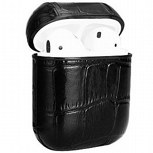 ����� ��� ���� Crocodile Litchi Skin Leather Case ���� LaTera �������� AirPods (��� ����)