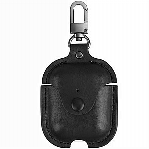 נרתיק עור מדגם Snap Hook Leather Case מבית LaTera לאוזניות AirPods (צבע שחור) נרתיק עור מדגם Snap Hook Leather Case מבית LaTera לאוזניות AirPods (צבע שחור)