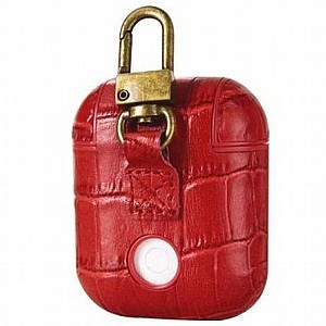 נרתיק עור מדגם Crocodile Hook Leather Case מבית LaTera לאוזניות AirPods (צבע אדום) נרתיק עור מדגם Crocodile Hook Leather Case מבית LaTera לאוזניות AirPods (צבע אדום)