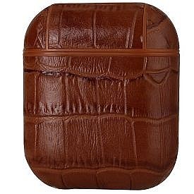 נרתיק עור מדגם Crocodile Skin Leather Case מבית LaTera לאוזניות AirPods (צבע חום) נרתיק עור מדגם Crocodile Skin Leather Case מבית LaTera לאוזניות AirPods (צבע חום)