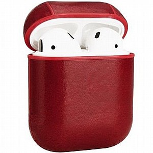 נרתיק עור מדגם Wax Surface Genuine Leather Case מבית LaTera לאוזניות AirPods (צבע אדום) נרתיק עור מדגם Wax Surface Genuine Leather Case מבית LaTera לאוזניות AirPods (צבע אדום)