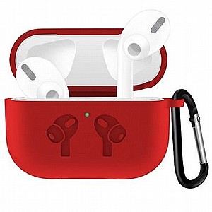 נרתיק סיליקון מדגם Hook Silicone Case מבית LaTera לאוזניות AirPods Pro (צבע אדום) נרתיק סיליקון מדגם Hook Silicone Case מבית LaTera לאוזניות AirPods Pro (צבע אדום)