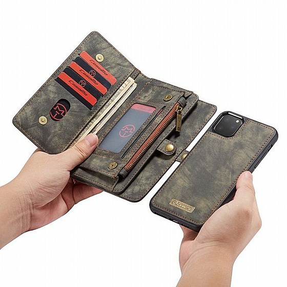 ����� ��� ���� Wallet Case Cover ���� CASEME ������ ������� ����: iPhone 11 Pro (���� 14 ���� ������� �����) - ��� ����