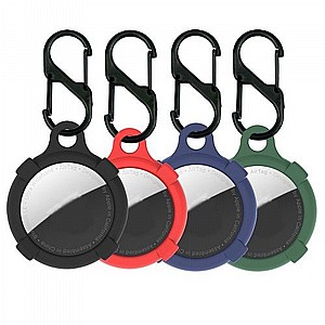 מחזיק מפתחות מסיליקון מדגם Silicone Keychain Case מבית LaTera לתג החכם AirTag (כמות 4 יחידות) מחזיק מפתחות מסיליקון מדגם Silicone Keychain Case מבית LaTera לתג החכם AirTag (כמות 4 יחידות)