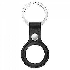 מחזיק מפתחות מעור מדגם Leather Keychain Case מבית LaTera לתג החכם AirTag (צבע שחור) מחזיק מפתחות מעור מדגם Leather Keychain Case מבית LaTera לתג החכם AirTag (צבע שחור)