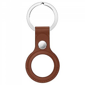מחזיק מפתחות מעור מדגם Leather Keychain Case מבית LaTera לתג החכם AirTag (צבע חום) מחזיק מפתחות מעור מדגם Leather Keychain Case מבית LaTera לתג החכם AirTag (צבע חום)